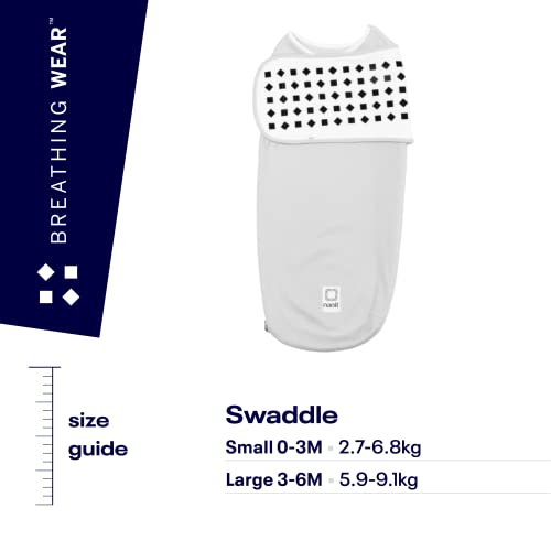 Nanit Breathing Wear Swaddle 3Pack â€“ Works Pro Baby Monitor to Track
