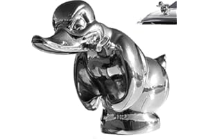 3D Chromed Angry Duck Hood Ornament | Angry Duck Hood Ornament Death Proof | Death Proof Duck Black Convoy Alloy Duck Hood Or