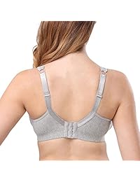 Sheroine Sujetador sin aros de algodón suave, sin alambre, sin acolchado, tamaño grande