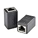 ATPWONZ RJ45 Coupler 5 Pack Ethernet Cable Extender Adapter in-line Coupler for Cat7 Cat6 Cat5e Female to Female (Black)