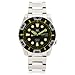 Seiko Men's SNZJ15 Yellow Bezel Black Dial Watch