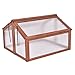 LHONE Double Garden Boxes Outdoor Raised Portable Wooden Cold Frame Greenhouse Raised Garden Beds Planter Vegetables Protectionthumb 3