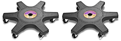 Plant Stand 20410 Down Under Plant Caddy, Black, 20-Inch (Pack of 2)