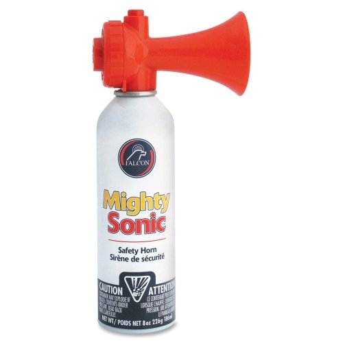 Wholesale CASE of 10 - Falcon Mighty Sonic Lightweight Safety Horn-Mighty Sonic Horns, 120 Db, Unbreakable, Red/White/Blue