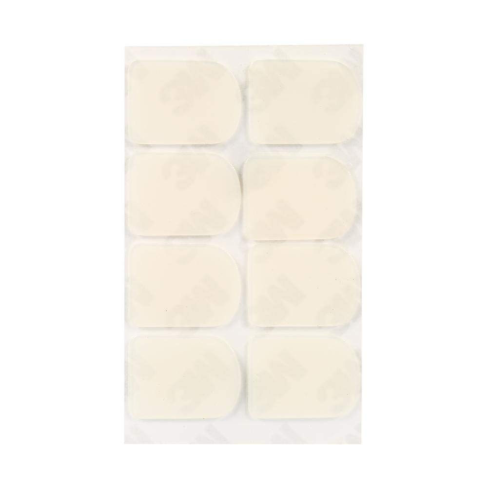 8PCS Saxophone Mouthpiece Patches Cushions for Clarinet Alto Tenor Soprano Saxophone Small Oval White