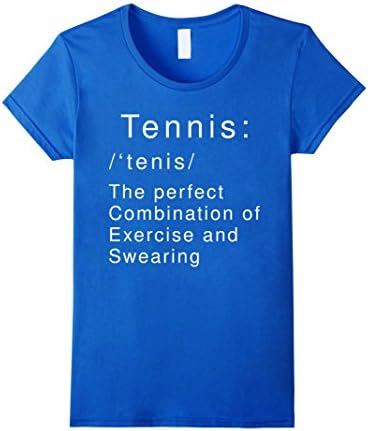 Women's Tennis Funny Definition Shirt Medium Royal Blue