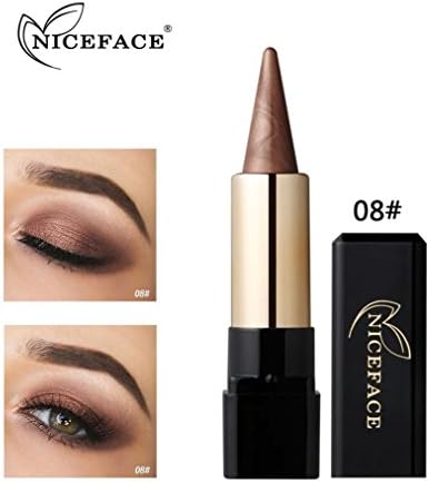 Poluck Women's Eye Shadow Sticks 20 Colors Optional Natural Nudes Smokey Shades Lipstick-style Rotation Waterproof Long Lasting Eye Shadow Pencil Pen Cosmetic (H)