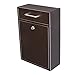Epoch Design Locking Drop Box Wall Mounted Mailbox, Bronze