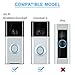 Adjustable Campatible Ring Doorbell Angle Mount，30 to 55 Degree Replacement Angle Bracker Plate Wedge Kit For Ring Video Doorbell 1st 2nd