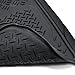 BDK MaxDuty Rubber Floor Mat for Car, SUV,Van & Truck - Super Heavy Duty Rubber , Trim to Fit & 3 Piece (Black)