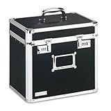 IdeaStreamTM Vaultz File Box, Letter, Aluminum/Chrome, 13 1/2w x 10 1/2d x 13 1/4h, Black