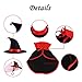LAWOHO Pet Halloween Costume - Vampire Cloak and Wizard Hat for Holiday Cosplay Party Pet Apparel Suit Cute Kitten Puppy Cape Clothes Suitable for Small Cat Dog Parrots 2 Packs Red Black Decorations