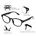 LianSan 5 Pairs Classic Readers Spring Hinged Round Reading Glasses for Men and Women L3712(+2.00)