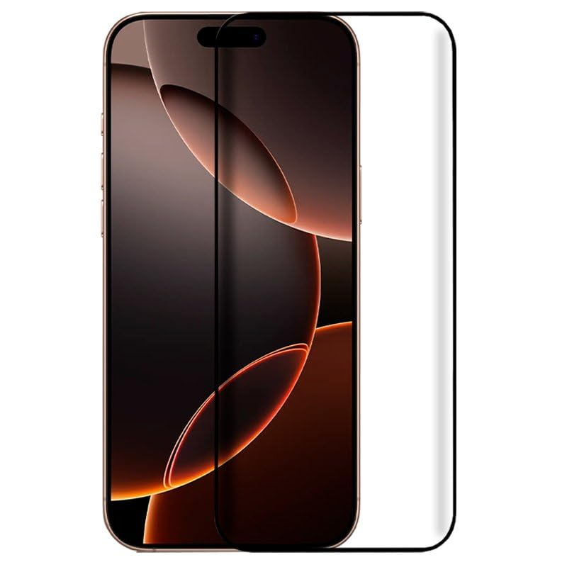 Cool Tempered Glass Screen Protector for iPhone 16 Pro Max (FULL 3D Black)
