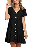 FOWSMON T Shirt Dress for Womens Summer Short