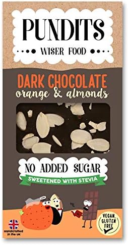 Pundits Dark Chocolate Orange and Almonds, 100 g