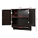 go2buy Wall Mounted Medicine Cabinet Kitchen/Bathroom Wooden Hanging Storage Organizer, Espresso