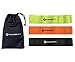 Acumobility Resistance Loop Bands (3 Pack) 3 Levels of Resistance Bands Included. Light/Medium/Heavy Resistance Bands in a Travel Bag, Cloth Exercise Bands, Mini Bands, Exercise Loop Bands