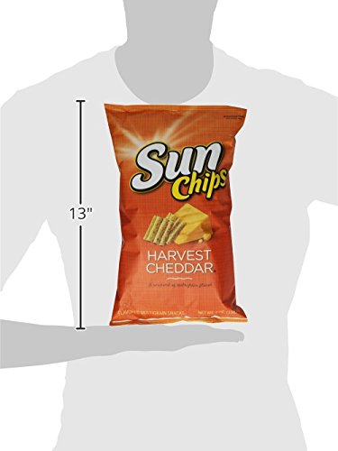 SunChips Harvest Cheddar Flavored Multigrain Snacks, 7 Ounce