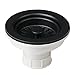 Kraus Kitchen Sink Strainer for 3.5-Inch Drain Openings in Black, PST1-BL