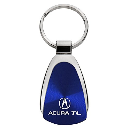 Keychain & Keyring with Acura TL Logo - Blue Tear Drop