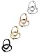 Jstyle 3-4 Pairs Stainless Steel Mens Womens Hoop Earrings Cartilage Lip Piercing Nose Hoop 18G 8mm-14mm