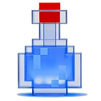 ThinkGeek Minecraft Color Changing Potion Bottle - Lights Up and Switches Between 8 Different Colors - Officially Licensed Minecraft Toys