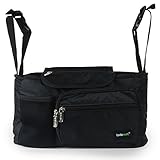 Lavievert Functional Stroller Organizer Diaper Bag Back Seat Car Organizer with Bottle Holders for Traveling or Outings