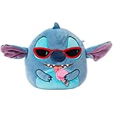 Squishmallows Stitch with Sunglasses and Ice Cream Cone, 6.5 Inch Plush