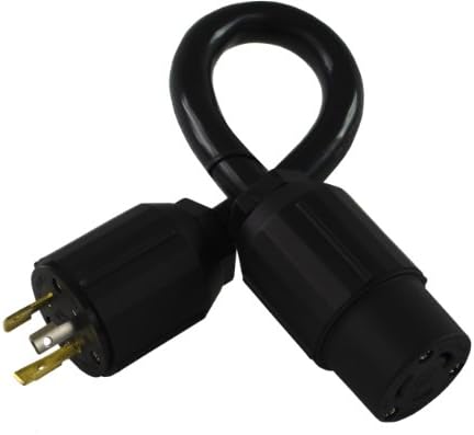 Conntek PL530L520 Generator Adapter 30-Amp L5-30 Locking Plug to 20-Amp 125-volt L5-20R Locking Female
