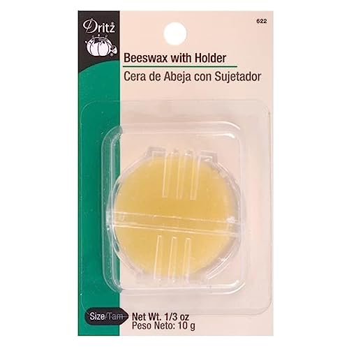 Dritz 80083 Beeswax and Holder Gewindehalter, natur, 1 Pack