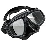 Scuba Black Dive Mask NEARSIGHTED Prescription RX Optical Lenses
