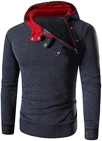 Musamk On Sale Mens Slim Fit Hoodies Sweatshirts Pullover Jacket GreyUS XL-(China 3XL)
