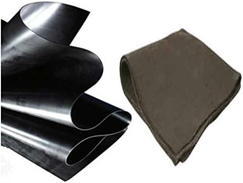 Anjon 44 ft. x 20 ft. 20 mil HDPE Pond Liner and Underlayment Combo for Koi Ponds and Commercial Lakes