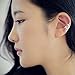 Voberry Vogue Lady Women's Party Tassels Heart Crystal Dangle Drop Long Earrings (Silver)