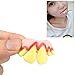 Odowalker 10 Pcs Prank Fake Teeth Vampire Teeth Halloween Gnarly Teeth Ugly Denture Funny Teeth Halloween Decoration Props Easter Costume Party Funny Gag Gift (10 Styles)