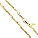 Lifetime Jewelry 1MM Rope Chain, 24K Gold with Inlaid Bronze, Premium Fashion Jewelry, Pendant Necklace Made Thin For Charms, Guaranteed for Life, 16 to 30 Inches
