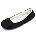 Fantiny Women's Cozy Slippers Ballerina Soft Sole Velveteen Elegant Indoor Shoes