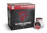 Workhorse Coffee Single Serve K-Cup Coffee Pods, 18 Count Box (Medium Roast)