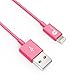 [Apple MFI Certified] 1byone Lightning to USB Cable 3.3 Feet (1 Meter) for iPhone 7 7 Plus 6s 6 Plus 5s 5c 5, iPad mini, iPad Air, iPad Pro, iPod touch 6th Gen / nano 7th Gen, Pink