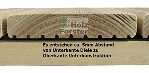 FRÜH Bohlenhalter Nr 85E für Terrassendiele ink. Edelstahlschrauben, 50Stück – Bild 6