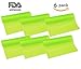 HityTech 6 Pack Refrigerator Liners, Washable Refrigerator Mats Liners Waterproof Fridge Pads Mat Shelves Drawer Table Mats 17 3/4