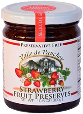 Valle de Panchoy Fruit Preserves, 100% Natural - 300grs / 10.5oz (Strawberry)