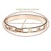 Baoliren Rose Gold Plated Titanium Roman Numeral Women's Bracelet