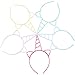 Blulu 18 Pieces Plastic Unicorn Headbands Unicorn Horn Headband Fancy Dress Cosplay Decoration Supplies for Party (Light Colors)