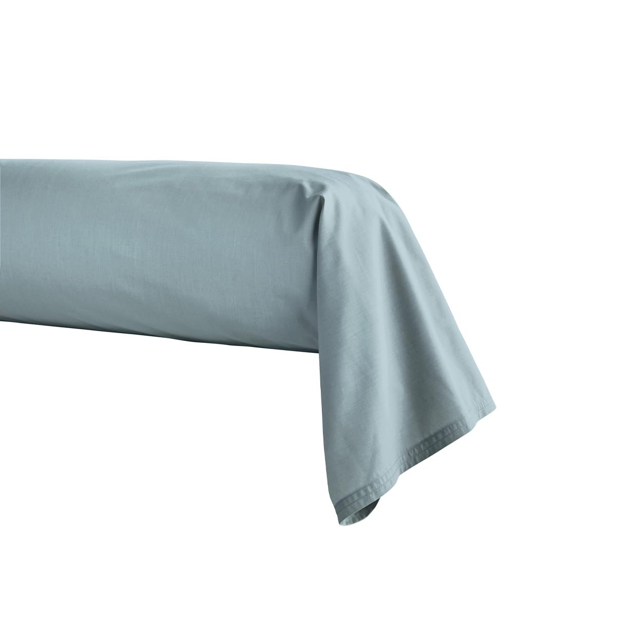 ESSIX First Cotton Percale Bolster Cover, Ice Blue, 43 x 230 cm, 43 x 230 cm