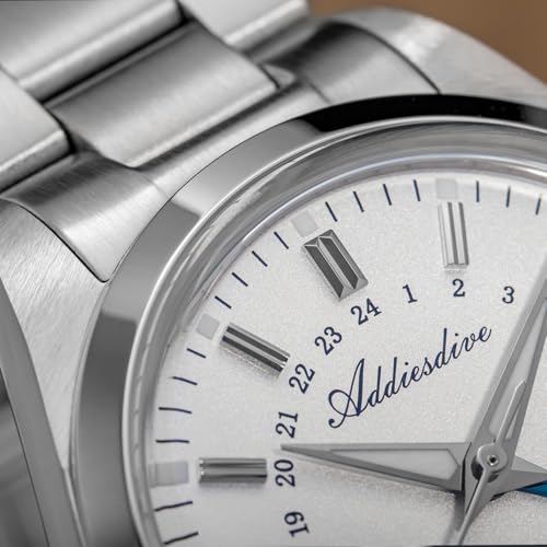 ADDIESDIVE Diver Men's 36mm Small Dial Waterproof 100m Round 515-24 Hours Stainless Steel Watch