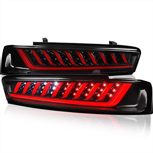 SpecD Tuning Glossy Black LED Tail Lights Compatible with 20162018