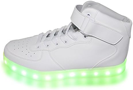 sexphd Women Men Dance High Top LED Light Up Shoes Flashing Sport Sneakers