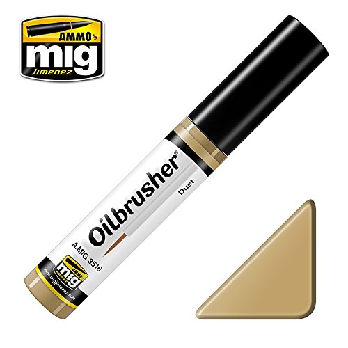 Ammo of Mig Oilbrusher Dust - Oil Paint with Fine Brush Applicator #3516